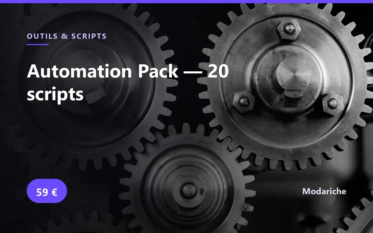 Automation Pack — 20 scripts